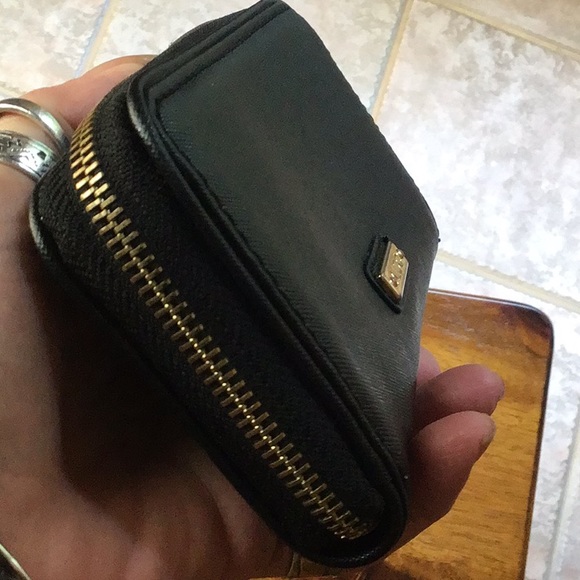 Aldo Bags Aldo Black Non Leather Zip Clutch Wallet Poshmark